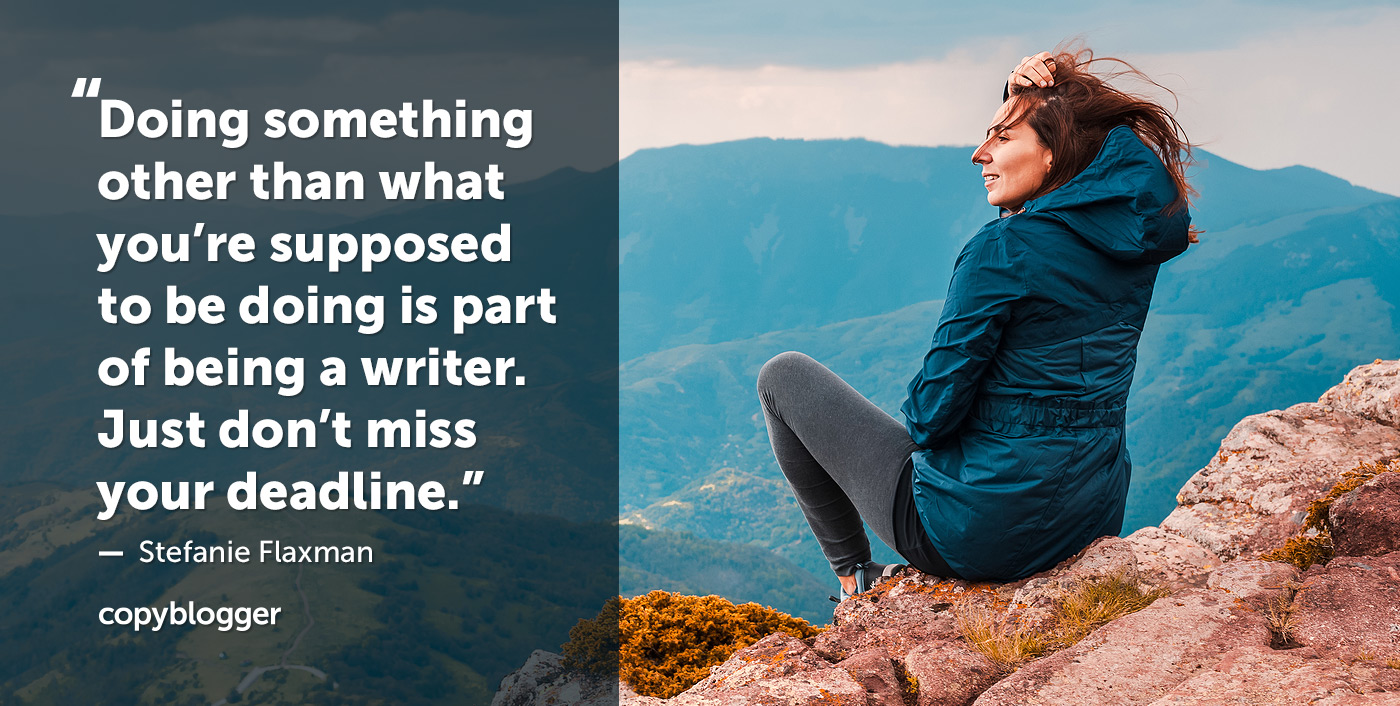 Quando não lhe apetece escrever, faz uma pausa ou continua a trabalhar?