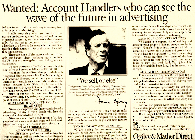 A profética “arma secreta” de David Ogilvy para vender