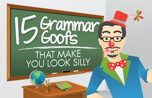 15 erros gramaticais que o fazem passar por parvo [Infographic]